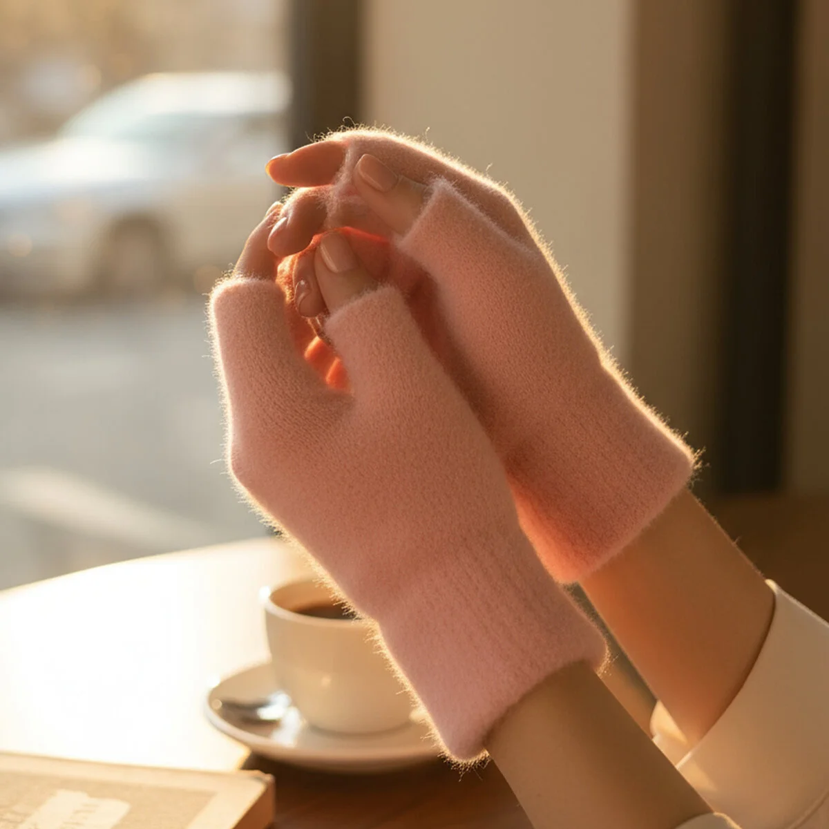 Peluş Kısa Parmak Eldiven