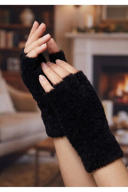 Peluş Kısa Parmak Eldiven