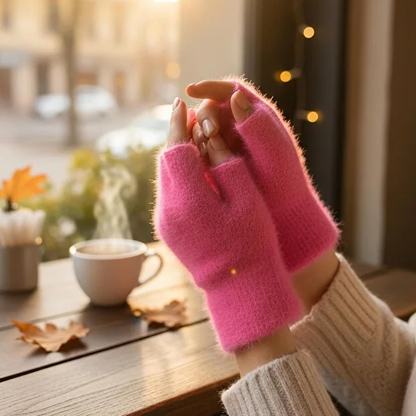 Peluş Kısa Parmak Eldiven