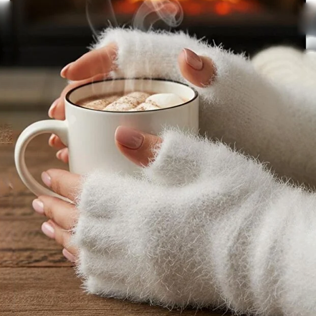 Peluş Kısa Parmak Eldiven