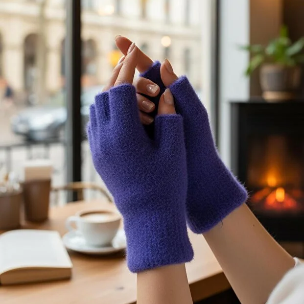 Peluş Kısa Parmak Eldiven