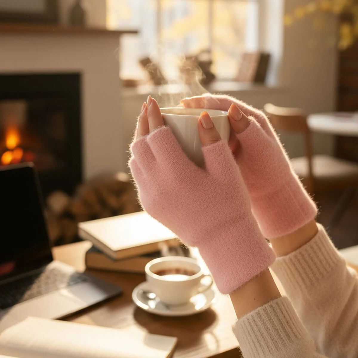 Peluş Kısa Parmak Eldiven