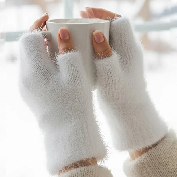 Peluş Kısa Parmak Eldiven